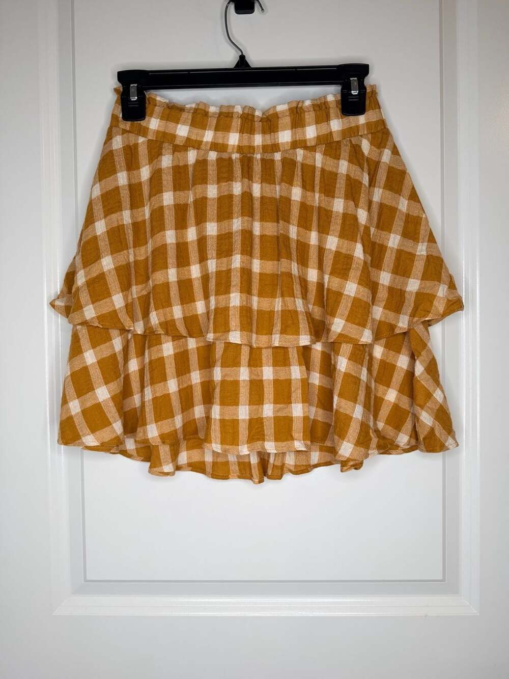 Show Me Your Mumu Aiden Skirt in Mustard Plaid - Small